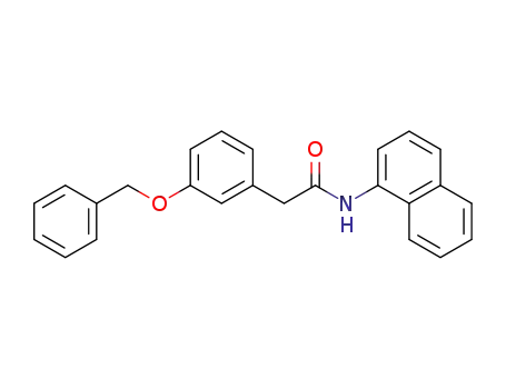 Molecular Structure of 295319-68-5 (Benzeneacetamide, N-1-naphthalenyl-3-(phenylmethoxy)-)