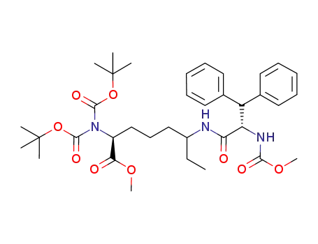 methyl (2S)-2-bis(tert-butoxycarbonyl)amino-6-((2S)-2-methoxycarbonylamino)-3,3-diphenylpropanoylaminooctanoate