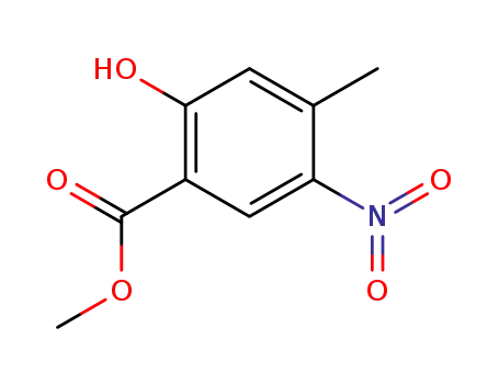 2-하이드록시-4-메틸-5-니트로-벤조산 메틸 에스테르