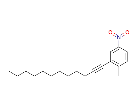 Molecular Structure of 1052216-02-0 (2-(dodec-1-yn-1-yl)-1-methyl-4-nitrobenzene)