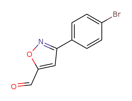 Molecular Structure of 863391-64-4 (3-(4-BroMophenyl)isoxazole-5-carboxaldehyde)