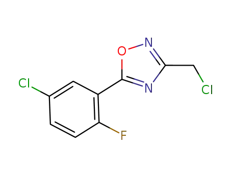 1,2,4-Oxadiazole, 5-(5-chloro-2-fluorophenyl)-3-(chloromethyl)-