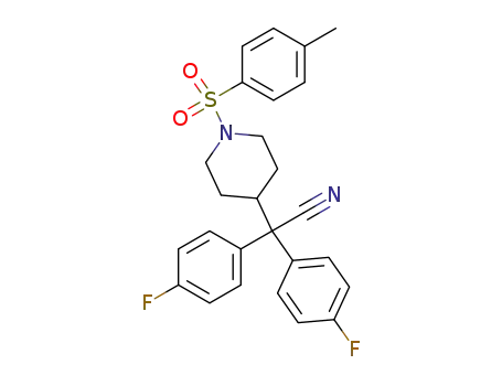 α,α-bis(4-fluorophenyl)-1-<(4-methylphenyl)sulfonyl>-4-piperidineacetonitrile