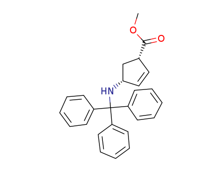 2-Cyclopentene-1-carboxylic acid, 4-[(triphenylMethyl)aMino]-, Methyl ester, (1S,4R)-