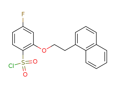 Molecular Structure of 475215-61-3 (4-fluoro-2-(2-naphthalen-1-yl-ethoxy)-benzenesulfonyl chloride)