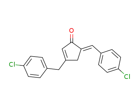 (E)-3-(4-chlorobenzyl)-5-(4-chlorobenzylidene)cyclopent-2-enone