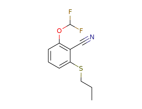 2-difluoromethoxy-6-propylsulfanylbenzonitrile
