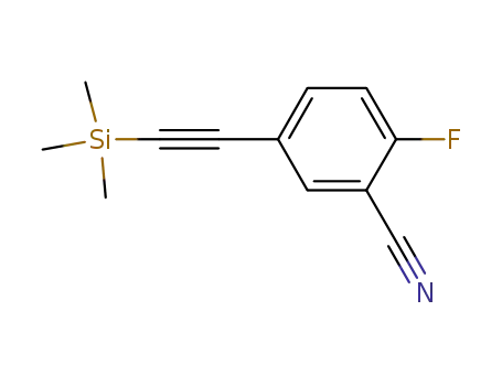 2-fluoro-5-((trimethylsilyl)ethynyl)benzonitrile