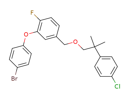 Benzene, 2-(4-bromophenoxy)-1-fluoro-4-((2-(4-chlorophenyl)-2-methylpropoxy)methyl)-