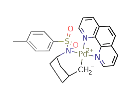 (1,10-phenathroline)Pd(CH<sub>2</sub>CH(CH<sub>2</sub>)CH<sub>2</sub>CH<sub>2</sub>CHN-tosyl)
