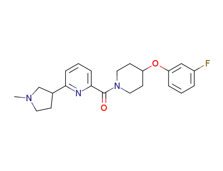 [4-(3-fluoro-phenoxy)-piperidin-1-yl]-[6-(1-methyl-pyrrolidin-3-yl)-pyridin-2-yl]-methanone