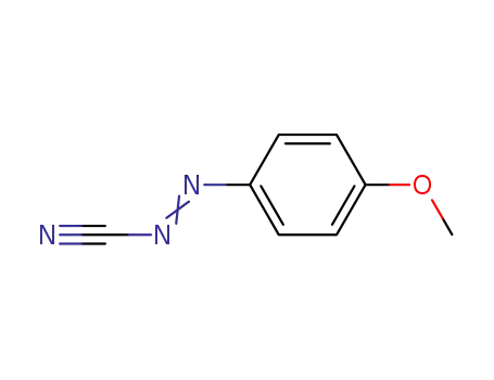 Molecular Structure of 828-16-0 (Diazenecarbonitrile, (4-methoxyphenyl)-)