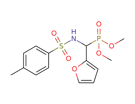 Molecular Structure of 1154063-26-9 (dimethyl (furan-2-yl)-(4-methylphenylsulfonamido)methylphosphonate)