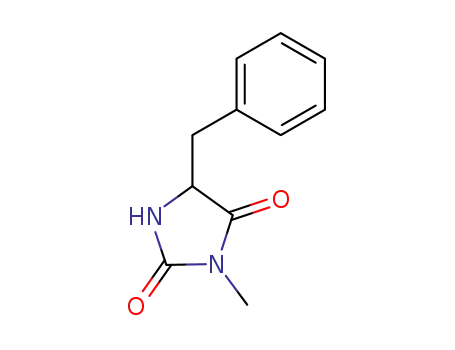 Molecular Structure of 74310-98-8 (2,4-Imidazolidinedione, 3-methyl-5-(phenylmethyl)-)
