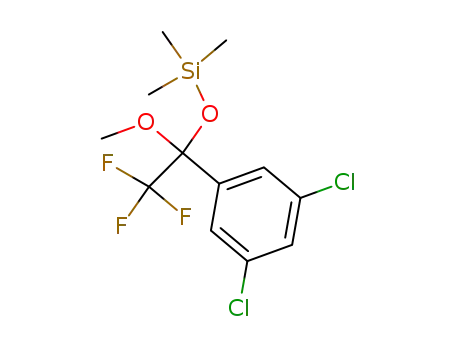 Molecular Structure of 943436-52-0 (1-(3,5-dichlorophenyl)-2,2,2-trifluoro-1-trimethylsilyloxy-1-methoxyethane)