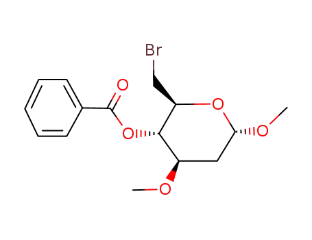 methyl-4-benzoyl-3-O-methyl-6-bromo-2,6-dideoxy-α-D-glucopyranoside