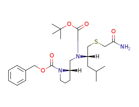 [S-(R*,R*)]-2-[[[1-[[(2-Amino-2-oxoethyl)thio]methyl]-3-methylbutyl][(1,1-Dimethylethoxy)carbonyl]amino]methyl]-1-[pyrrolidine]carboxylic acid, phenylmethyl ester