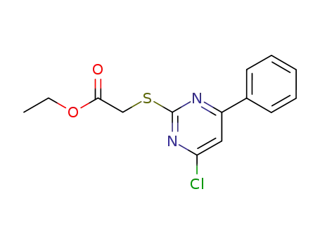 Acetic acid, [(4-chloro-6-phenyl-2-pyrimidinyl)thio]-, ethyl ester