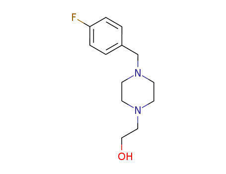 Molecular Structure of 174561-11-6 (1-(4-Fluorobenzyl)-4-(2-hydroxyethyl)piperazine)