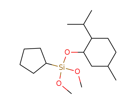 cyclopentyl (2-isopropyl-5-methyl cyclohexyloxy)-dimethoxysilane