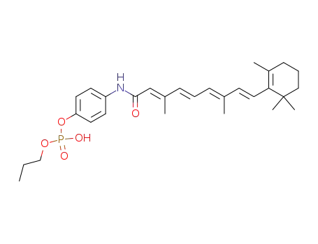 4-[(2E,4E,6E,8E)-3,7-dimethyl-9-(2,6,6-trimethyl-1-cyclohexenyl)-2,4,6,8-nonatetraenoyl]aminophenyl propyl hydrogen phosphate
