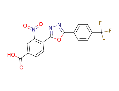 3-nitro-4-[5-(4-trifluoromethylphenyl)-1,3,4-oxadiazol-2-yl]benzoic acid