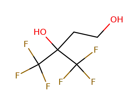 Molecular Structure of 21379-33-9 (1,3-Butanediol, 4,4,4-trifluoro-3-(trifluoromethyl)-)