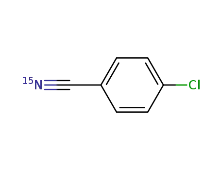Molecular Structure of 36093-33-1 (Benzonitrile-15N, 4-chloro-)