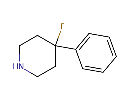 Molecular Structure of 400770-91-4 (4-fluoro-4-phenylpiperidine)