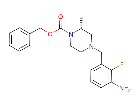 (R)-benzyl 4-(3-amino-2-fluorobenzyl)-2-methylpiperazine-1-carboxylate