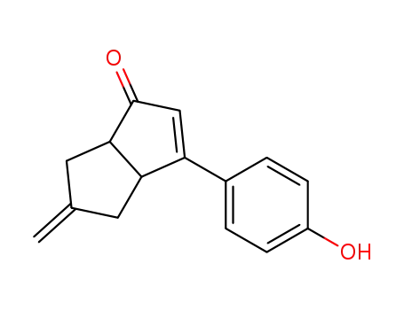 3-(4-hydroxy-phenyl)-5-methylene-4,5,6,6a-tetrahydro-3aH-pentalen-1-one