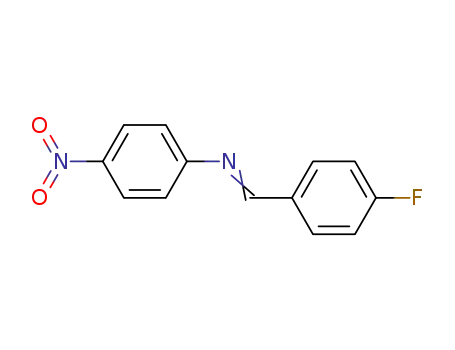 Molecular Structure of 39769-15-8 (N-(4-Nitrophenyl)-4-fluorobenzenemethanimine)