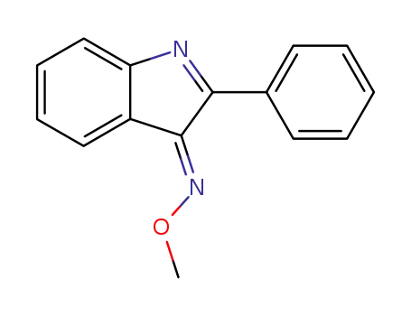 Molecular Structure of 1060712-42-6 ((E)-2-phenyl-3H-indol-3-one O-methyl oxime)