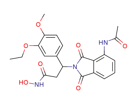2H-Isoindole-2-propanamide,
4-(acetylamino)-b-(3-ethoxy-4-methoxyphenyl)-1,3-dihydro-N-hydroxy-1,
3-dioxo-
