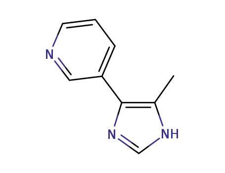 Pyridine,  3-(5-methyl-1H-imidazol-4-yl)-  (9CI)