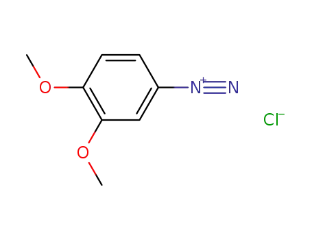 Molecular Structure of 51186-35-7 (Benzenediazonium, 3,4-dimethoxy-, chloride)