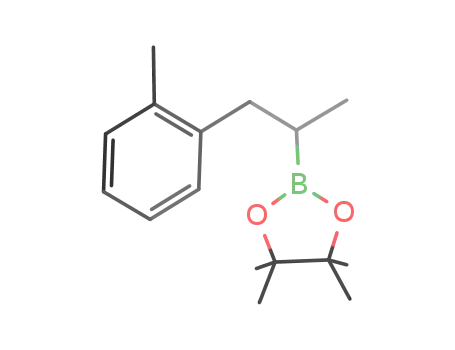 Molecular Structure of 1130490-95-7 (4,4,5,5-tetramethyl-2-(1-o-tolylpropan-2-yl)-1,3,2-dioxaborolane)