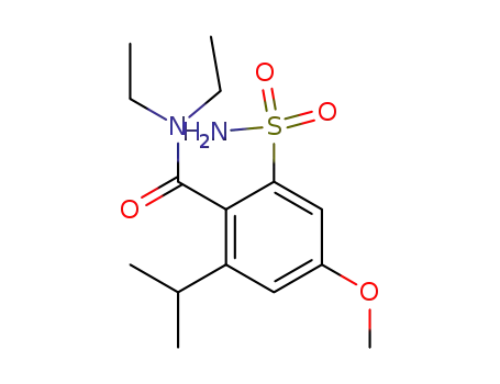 Benzamide, 2-(aminosulfonyl)-N,N-diethyl-4-methoxy-6-(1-methylethyl)-