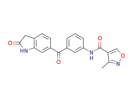 3-Methyl-isoxazole-4-carboxylic acid [3-(2-oxo-2,3-dihydro-1H-indole-6-carbonyl)-phenyl]-amide