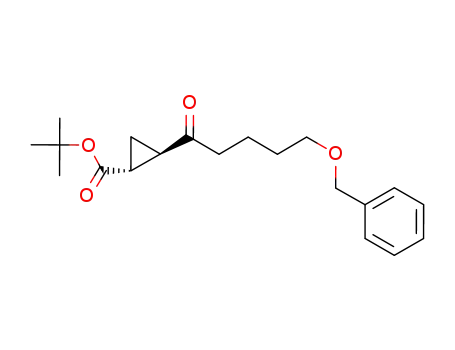 (1R,2R)-tert-butyl 2-(5-(benzyloxy)pentanoyl)cyclopropane carboxylate