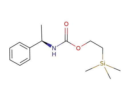 Molecular Structure of 1001067-12-4 (2-(trimethylsilyl)ethyl (R)-1-phenylethylcarbamate)