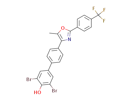 3,5-dibromo-4'-[5-methyl-2-(4-trifluoromethyl-phenyl)-oxazol-4-yl]-biphenyl-4-ol