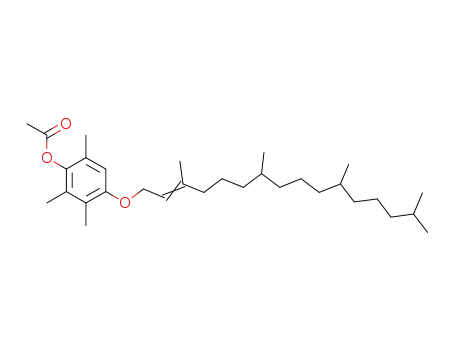 Molecular Structure of 892403-71-3 ((E/Z,all-rac)-4-O-phytyl-2,3,6-trimethylhydroquinone-1-acetate)