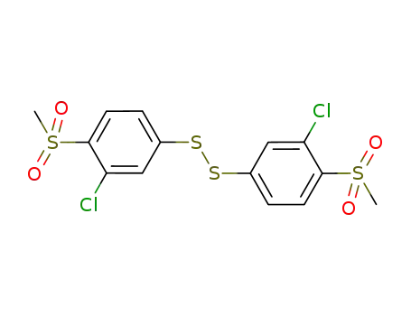 Benzene, 1,1'-dithiobis[3-chloro-4-(methylsulfonyl)-