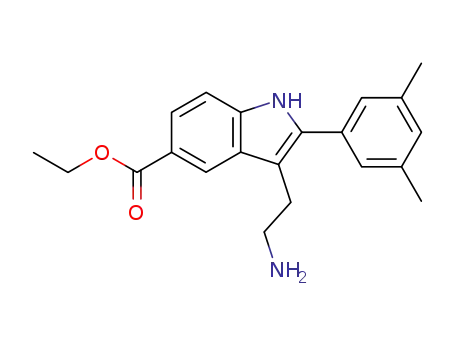 1H-Indole-5-carboxylic acid, 3-(2-aminoethyl)-2-(3,5-dimethylphenyl)-,
ethyl ester