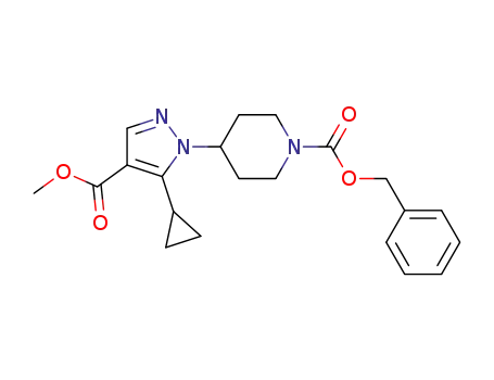 methyl 1-(1-benzyloxycarbonylpiperidin-4-yl)-5-cyclopropyl-1H-pyrazole-4-carboxylate