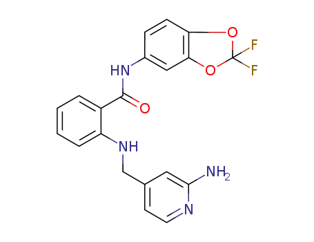 Benzamide,
2-[[(2-amino-4-pyridinyl)methyl]amino]-N-(2,2-difluoro-1,3-benzodioxol-
5-yl)-