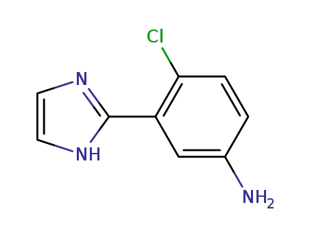 4-chloro-3-(1H-imidazol-2-yl)benzamine