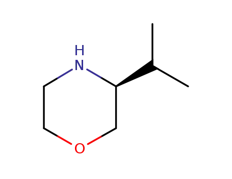 Molecular Structure of 77897-21-3 ((S)-3-Isopropylmorpholine)