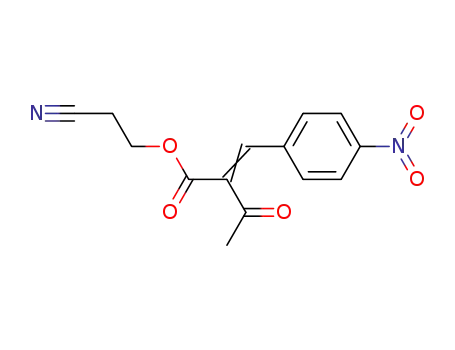 Molecular Structure of 166809-85-4 (4-(4-nitrophenyl)-3-(2-cyanoethoxy)carbonyl-3-buten-2-one)
